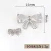 Botón de Circonita de Alta Gama Botón Mini de Lazo Botón Decorativo para Ropa de Alta Gama Accesorios de Botón de Diamante Botón Cosido a Mano