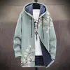 Jaqueta de Inverno 2025 Marca Independente Estampa Digital 3D Cardigan Estampado com Capuz para Homem Acolchoado com Lã Casaco de Algodão Grosso para Jovens