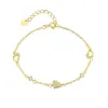 Joias de Prata Esterlina S925 Transfronteiriças Pulseira de Zircônia Amorosa Luxo Leve Moda Feminina Versátil Europeia e Americana Francesa Joias de Alto Padrão