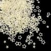 Lantejoulas Foscas Frescas e Transparentes em Formato de Flores de Ameixeira e Estrelas de Cinco Pontas, Adesivos Epóxi para Maquiagem dos Olhos, Materiais DIY para Arte de Unhas
