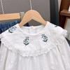 Atacado de Roupa Infantil Conjuntos para Meninas Primavera e Outono 25 Novos Conjuntos de Duas Peças Fofos Bordados em Renda com Camisas e Jeans para Crianças