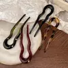 Elegante Pasador de Acrílico en Forma de U para Mujer, Adecuado para Peinados de Moño, Nuevo Accesorio para el Cabello Estilo Chino