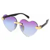 Gafas de sol con forma de corazón, Casuales, Modernas, Versátiles, De aspecto elegante, Moda de nicho, Gafas de sol con protección UV 131 Bb01 9