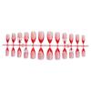 Explosiones del Día de San Valentín, parche de uñas transfronterizo europeo y americano, uñas postizas extraíbles con degradado, hechas a mano