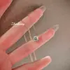 Colgante de Nariz Mismo Estilo que Zhao Lusi Cadena para Clavícula de Mujer Zirconia Diamante Único Mini 2 Quilates Oro Champán Collar de Diamante de Cuatro Garras