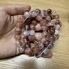 Pulseira de Cristal de Morango Natural Donghai DIY Contas Redondas E-commerce Transfronteiriço Mais Vendido Contas Soltas para Homens e Mulheres Atacado de Fábrica