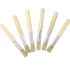 Bolsa transfronteiriça vara de madeira curta cerdas de pigmento pincel para guache pincel único para óleo suprimentos para DIY pincel de pintura