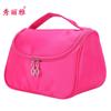 Nueva Bolsa de Almacenamiento de Tela de Nailon de Color Sólido Bolsa de Aseo de Gran Capacidad Bolsa de Cosméticos Portátil Bolso de Mano Venta al por Mayor