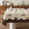 Nova Toalha de Mesa Cartoon Impermeável e à Prova de Óleo Sem Lavar Luxo Leve Toalha de Mesa de Alta Qualidade Estilo Meados do Século Retangular Toalha de Mesa para Mesa de Centro
