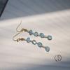 Pendientes de Perla Aguamarina Conformes Clip de Oreja Accesorios Hanfu Estilo Chino Antiguo Estilo Nacional Nuevo 2024 Regalo de Tanabata