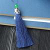 Adornos colgantes para bolsos con borlas y pinchos, accesorios artesanales con colgantes de vapor, borlas hechas a mano, borlas con pinchos DIY, borlas colgantes con pinchos