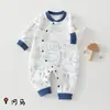 Macacão de Bebê Recém-Nascido Roupas de Bebê Algodão Puro Classe A Primavera e Outono Macacão Roupas de Bebê Anxiang