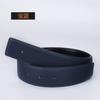 Fabricante Mayorista de Guangzhou Cinturón Casual de Cuero para Hombre de 3.8cm con Patrón de Lichi Sin Hebilla, Listo para Entrega Inmediata