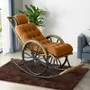 Sillón mecedor reclinable silla para persona perezosa siesta sala de estar balcón reclinable persona perezosa puede reclinarse puede dormir silla de ocio silla mecedora para ancianos