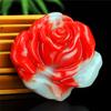 Xinjiang Hotan - Colgante de jade rojo, blanco, dorado, de seda, jade Pixiu, para hombre y mujer, con piedra de sangre, para collar y productos vivos