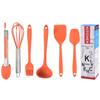 Utensílios de cozinha de silicone para cozinhar e assar, suplemento alimentar infantil, pequena panela de leite, colher de sopa, mini pá densa, pincel de óleo