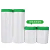 Película Protectora Especial para Paredes Exteriores con Pintura de Piedra Real, Cinta Adhesiva Verde y Película de Plástico, Caja Completa, Protección de Superficie Rugosa, Respaldo Adhesivo Anti-Rayaduras