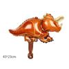 Comercio exterior al por mayor Mini tamaño pequeño dinosaurio globo de aluminio animal marino mini rosa tapón para pastel globo de coche