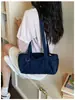 2026 Bolso de Mezclilla Gran Capacidad Nuevo Casual Bolso de Hombro para Debajo del Brazo de Alta Gama para Viajes Bolso Almohada