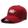 Internet Celebridade Mesmo Estilo Chapéu Mulheres Ins Estilo Coreano Pequeno Rosto Baseball Cap Primavera e Outono Carta Bordado Respirável Protetor Solar Cap