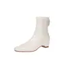 Botas Coreanas Estilo Hada Invisibles para Aumentar la Altura Adelgazantes 2026 Otoño/Invierno Tacón Medio Punta Cuadrada para Viajar Elásticas que Abrazan la Pierna Botines para Mujer