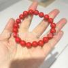 Pulseira Natural de Areia Vermelha de Alto Teor 2025 Ano Novo da Cobra Pulseira Original de Areia Vermelha Mineral Suporte Reinspeção