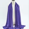 Bufanda de gasa lisa con perlas para mujer, superventas transfronteriza en stock, pañuelo para la cabeza malasio, bufanda para la cabeza y bufanda para mujer al por mayor