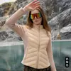 Chaqueta de plumón de invierno para mujer, estilo nuevo, con forro polar, engrosada, ligera, corte ajustado, cuello alto, abrigo de plumón con capucha