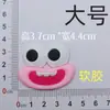 Boca de Salchicha Ojos Divertidos de Dibujos Animados PVC Goma Suave Agujero Accesorios para Zapatos Imán para Nevera DIY Funda de Teléfono para Zapatos Pegatina para el Cabello