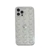 Funda de Color Sólido con Forma de Corazón Tridimensional Adecuada para iPhone 16 Pro Max, Funda para Teléfono Apple 16, Estilo Chica 15/14, Funda Suave Galvanizada para 13