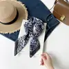 Lenço de Seda Estampado Castanha Cross70 Seda Falsa Lenço de Cabeça Estilo Rua Europeu e Americano Versátil Amarrilho de Cintura Cinto Lenço Quadrado Atacado