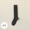 Calcetines de lana hasta la pantorrilla para mujer, estilo otoño e invierno, forrados de felpa, engrosados, cálidos, de tubo largo, estilo JK japonés, calcetines de tubo alto para mujer para invierno