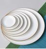 Jin Baijia Gold Bone Porcelana Prato Bife Prato Plano Dieta Branco Prato Doméstico Phnom Penh Prato de Cerâmica Estilo Ocidental