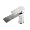 Grifo de lavabo de acero inoxidable 304 para lavabo, lavamanos de baño, agua fría y caliente, grifo monomando moderno minimalista