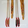 Baquetas Yangqin Calibradas Blanco y Negro Cuerno de Buey Palo de Rosa Hueso Baquetas Yangqin con Tubo de Bambú Cuerdas Funda de Cuero Teclas Baquetas Palos