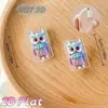 Protector de cable de datos impreso en 2D con un diseño de búho lindo y colorido, previniendo la rotura, para teléfonos móviles Tipo-C
