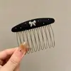 Peine de Peinar High-End Estilo Coreano Corona de Calavera Alta Clip Lateral Dulce Fresco Moda High-End Clip Antideslizante para Flequillo Accesorios para el Cabello