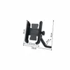 Aleación de Aluminio Soporte de Navegación para Teléfono Móvil de Motocicleta Soporte para Teléfono Móvil Montado en Vehículo de Motocicleta Vehículo Eléctrico de Montar Soporte para Teléfono Móvil A Prueba de Golpes Todo Metálico