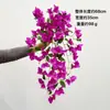 Venta Directa de Comercio Exterior Colgante de Pared Artificial de Rosa Triangular Flor Falsa Techo Salón de Bodas Decoración de Pared de Fondo Cesta Colgante de Flor de Seda Ratán