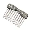Pente com Laço Estilo Coreano Inserção de Strass Pente para Franja Feminina Suave Luxo Leve Alto Padrão Grampo de Cabelo Temperamento Versátil Adorno de Cabeça Acessório de Cabelo