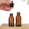 Botellas de Aceite Esencial Marrones al por Mayor, Botellas Marrones a Prueba de Luz para Dispensar Cosméticos en Stock con Gotero de Punta de Goma, Botellas de Sérum