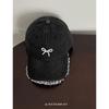 Gorra con Lazo para Mujer Nueva Primavera y Verano Estilo K Versátil Ins Gorra de Béisbol de Mezclilla Lavada Protección Solar Moderna
