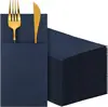 Juegos de Cuchillo y Tenedor Desechables de Alta Gama Transfronterizos, Servilletas de Papel Gruesas Libres de Polvo para Restaurantes Occidentales y Hoteles, Servilletas de Papel Libres de Polvo de Bolsillo