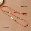 Collares tejidos a mano para hombre y mujer con cuentas, cierres dorados, ámbar, jade y jadeíta, cordones con colgantes hechos a mano