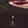 Llavero con cadena para teléfono móvil, tallado en palisandro, creativo, de sándalo verde, con forma de garra de gatito, para manualidades de madera, colgante para bolso, joyería