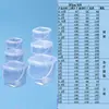 Balde Quadrado Transparente de Plástico de Grau Alimentício com Tampa, 2L, 3 Compartimentos, para Armazenamento, Colheita de Frutas, Chá de Leite Portátil, 1 Litro