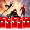 Saco de presente com filme de pérola do Homem-Aranha, sacola de lembrancinha de festa de aniversário de desenho animado infantil, presente quente com atacado 30 UNIDADES