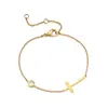Nova Pulseira Cruz Minimalista da Moda com Estilo Descolado, Design Versátil de Nicho, Acessório de Mão Diário Personalizado para Mulheres