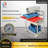 Máquina de estampagem a quente hidráulica totalmente automática de estação dupla 60*40 conjunto de camisetas para vestuário prensa de impressão de estampagem a quente para vestuário máquina de transferência de calor