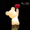 214 Mochila Día de San Valentín Adornos de Decoración de Pastel de Cachorro Vela de Corazón Teamo Decoración de Aniversario de Pareja